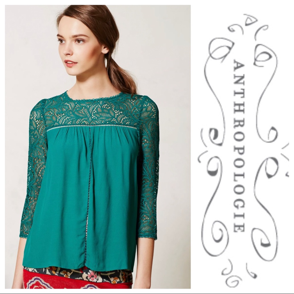 Moulinette Soeurs Lace Cloaked Blouse